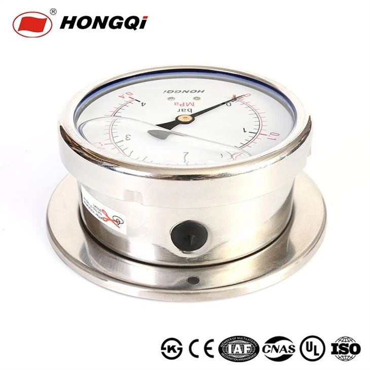 60mm Liquid Filled Lower Mount Brass ConnectionPressure Gauge