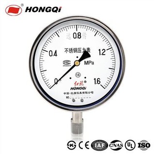 Hongqi 150 mm (6") Sekundarni zaslon otporan na koroziju manometar za velike udaljenosti